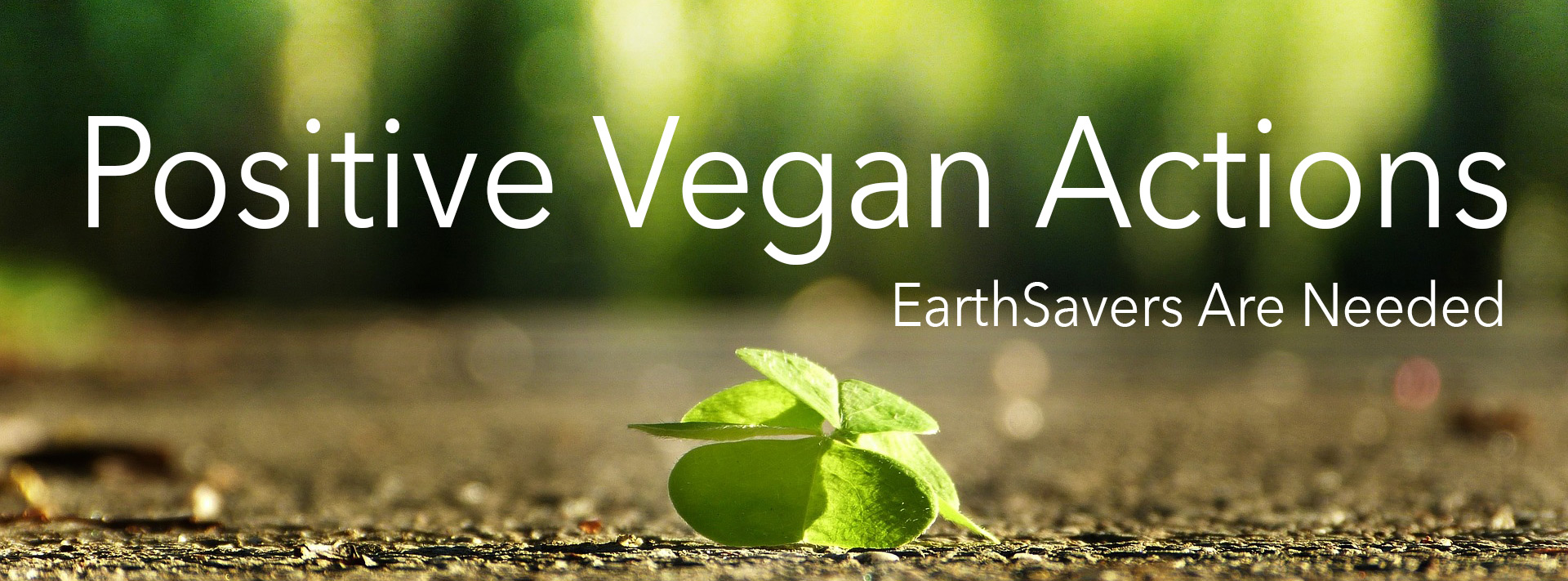 Positive Vegan Action Banner